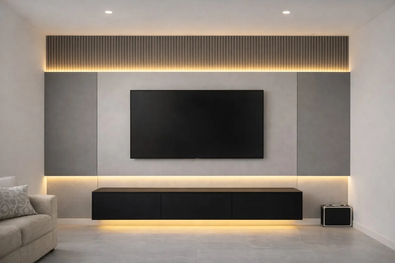 Panel Gris con Retroiluminación