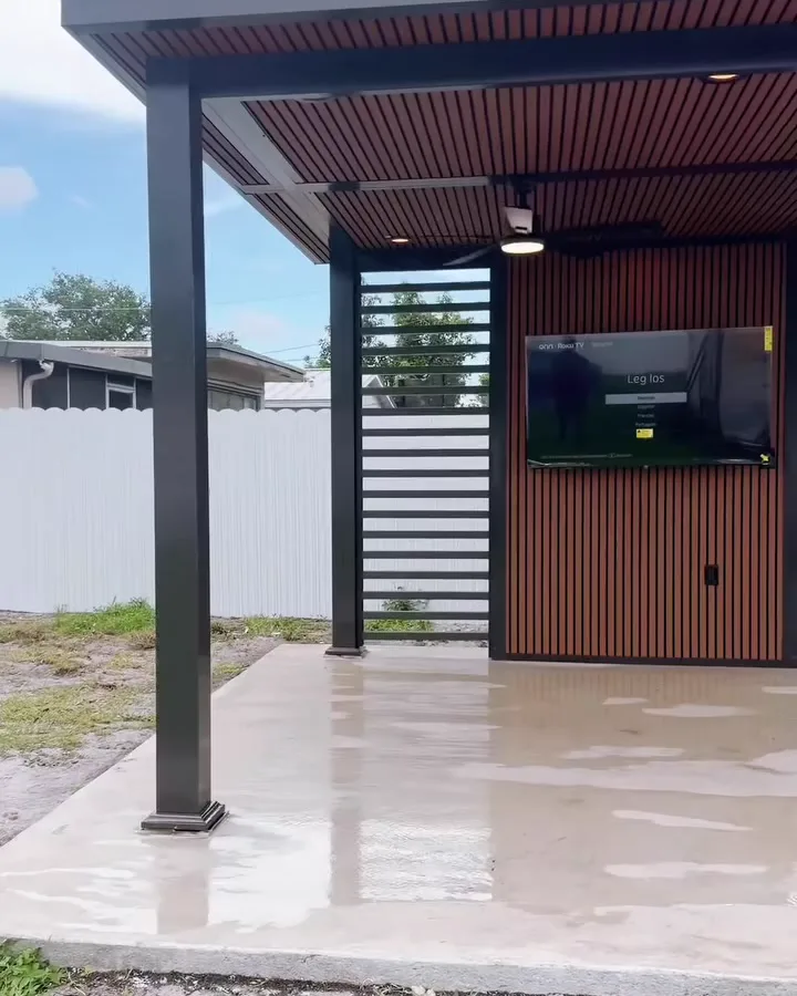Pared para TV exterior